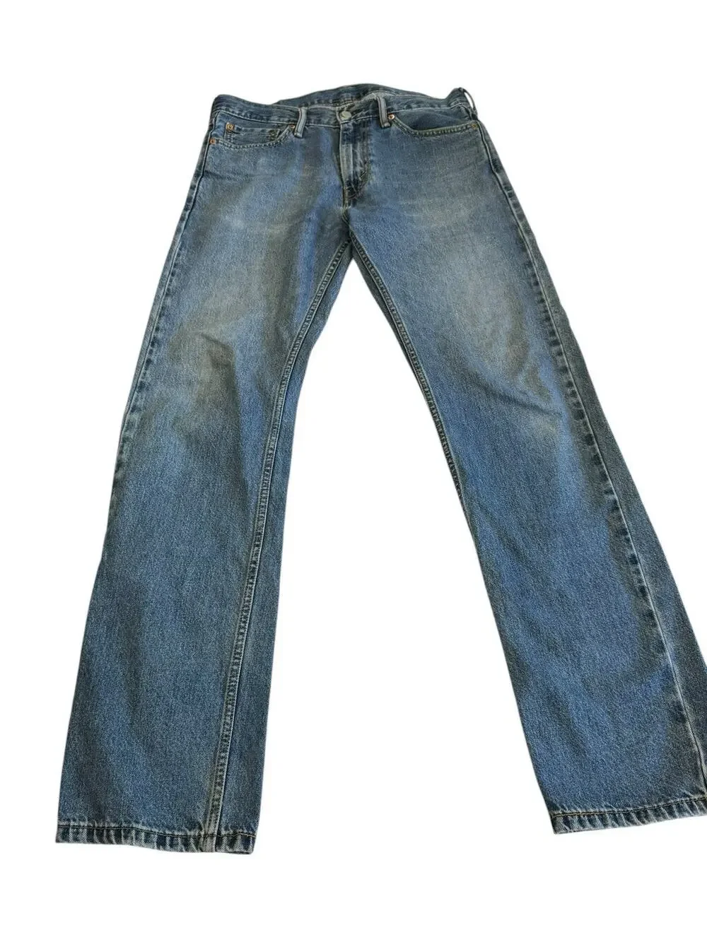 Levi's 513 Slim Straight Jeans Men's 32x34 Medium Wash Denim Blue Pants